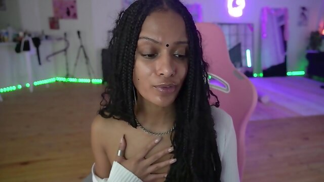 Black Indian Teen Camgirl - Amateur solo