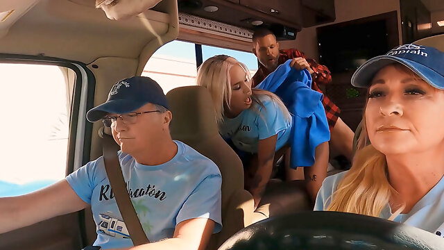 Scott Nails slaps Rara Knuppss ass while she rides his dick