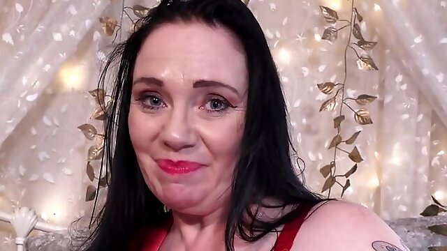 AuntJudys - Your Horny MILF Stepmom Kjirsten Catches You Watching Her Masturbate