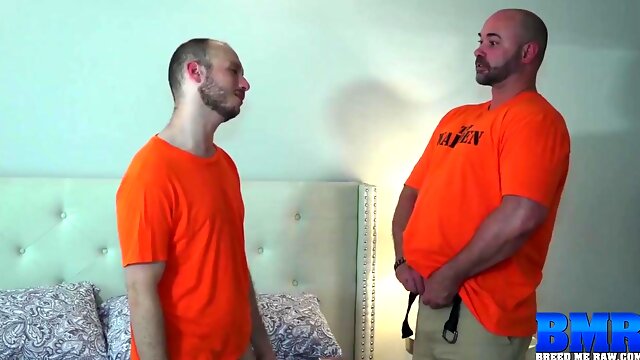 BREEDMERAW Insatiable Prisoner Bashed By Tyler Reed After BLOWJOB (Massive Spear)