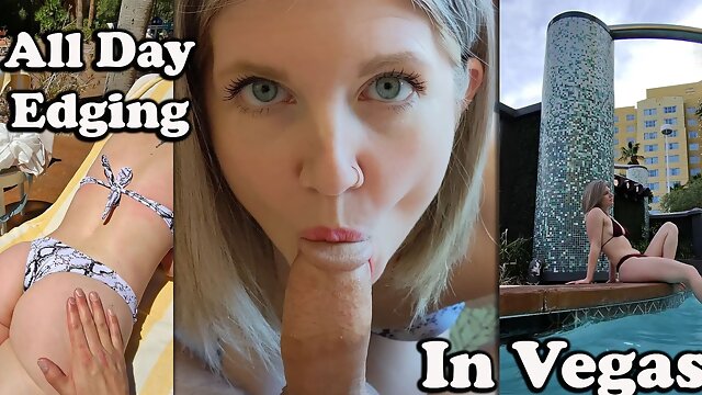 Edging Pov Blowjob, Throbbing Cum In Mouth, Vacation, Small Tits