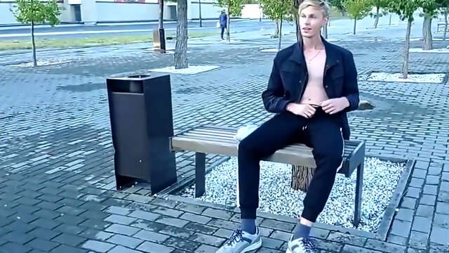 Gay Solo Outdoor, Gay Twink Solo Public