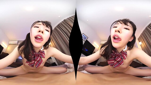 Nipponese beautiful harlot incredible VR sex