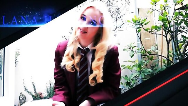 Dainty Lana Harding - school uniform (18+) scene - British Teens