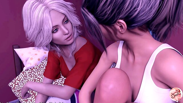 BEING A DIK #30 - girl-on-girl femmes smooching - Gameplay commented