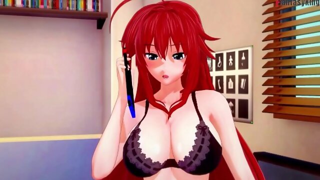 Rias & Akeno asking me for sex and  HS DXD NTR Madness 3 Full 1hr Movie on Patreon: Fantasyking3