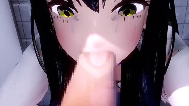 3D Student Girl Got By Ghosts(4K)60fps - 60 fps